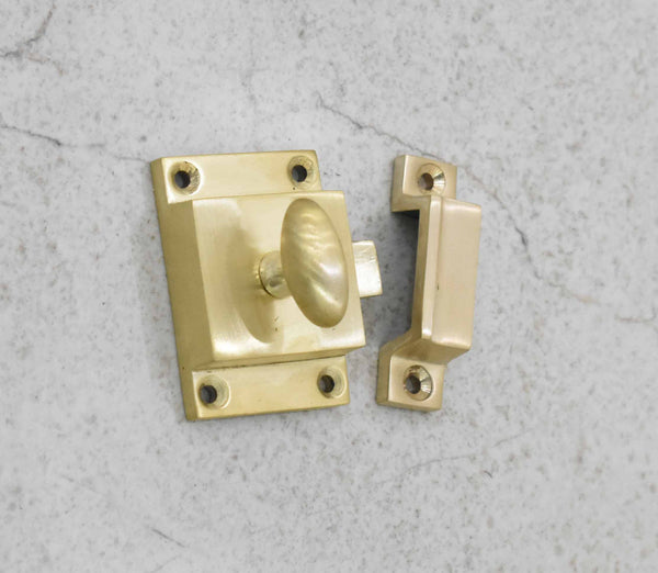 Cabinet Latch - Brass Brushed