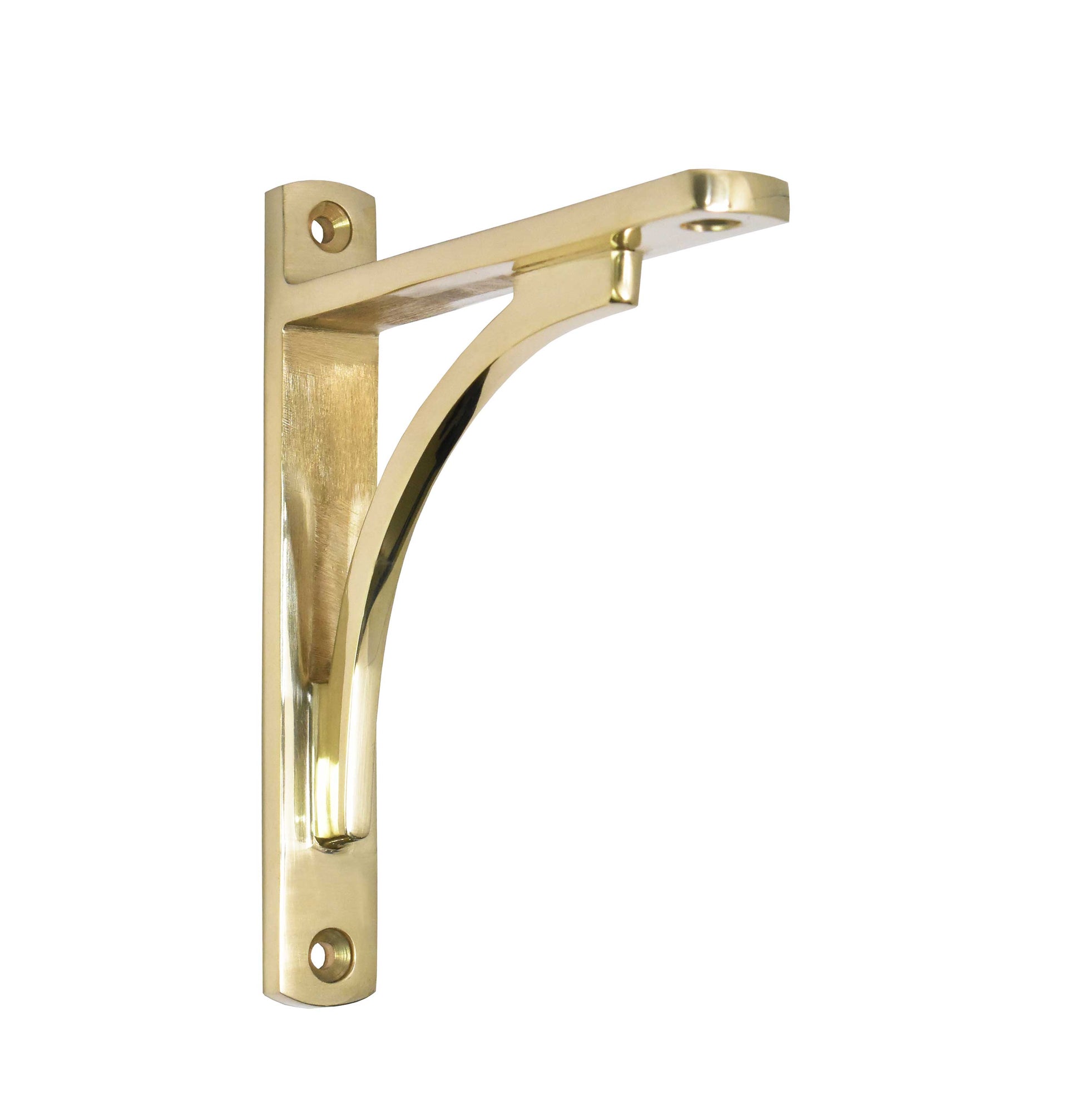 Minimalist Shelf Bracket - Unlacquered Brass Polished