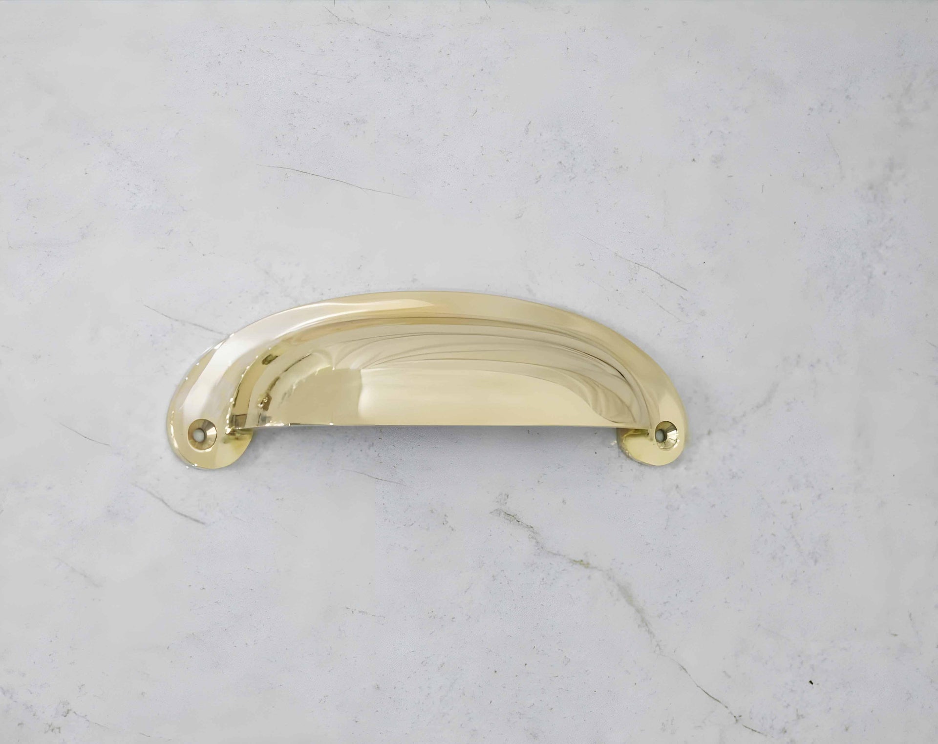 Victorian Bin Pulls - Unlacquered Polished Brass