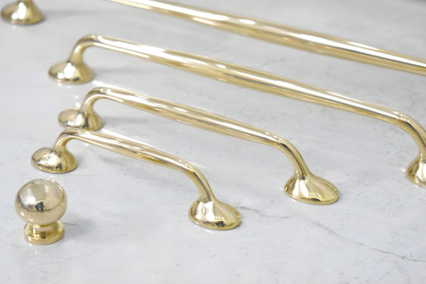 Richmond Cabinet Pulls - Unlacquered Brass Polished