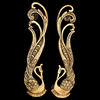 Brass Antique Peacock Door handle
