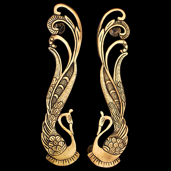Brass Antique Peacock Door handle