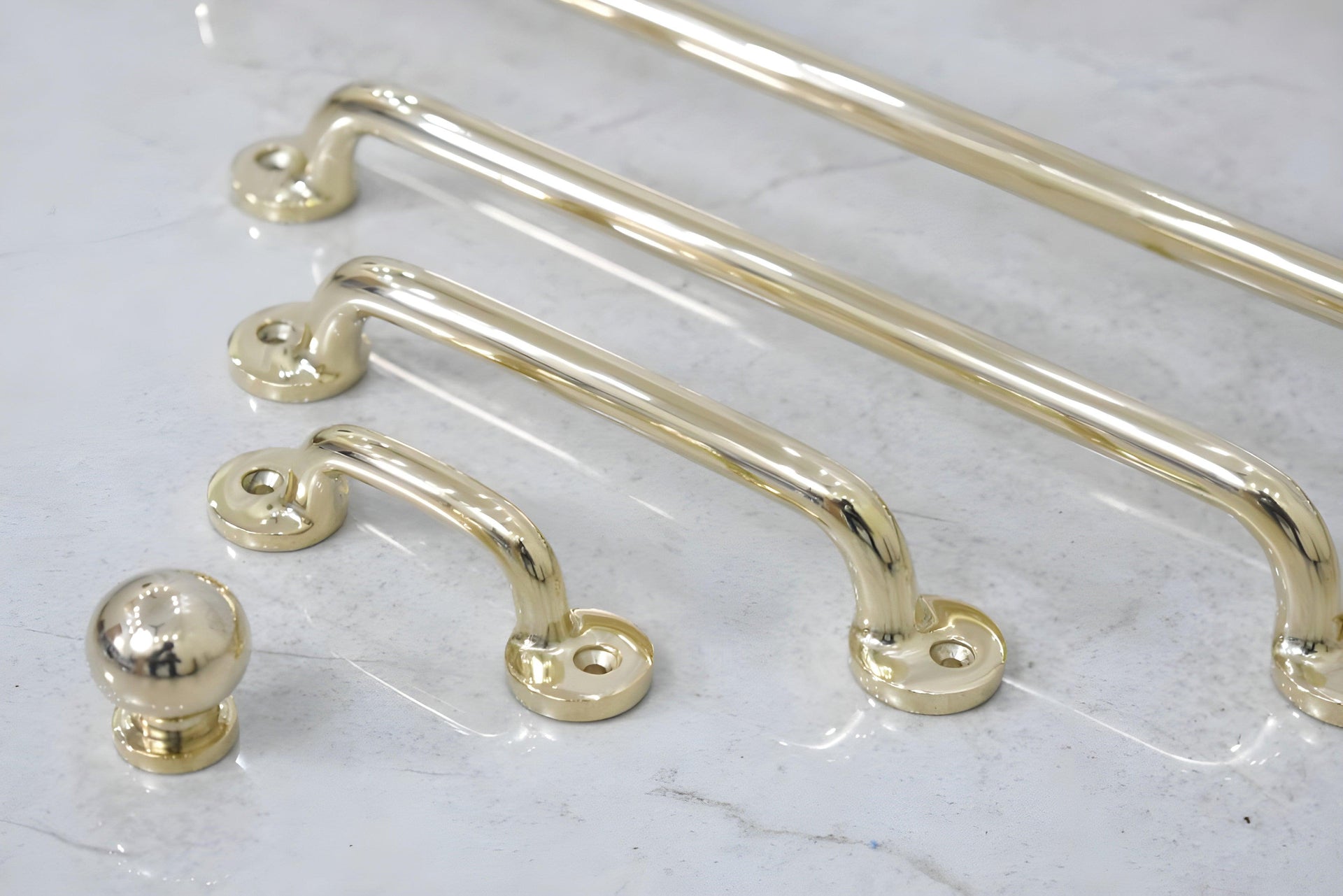 Boise Cabinet Pulls - Unlacquered Brass Polished