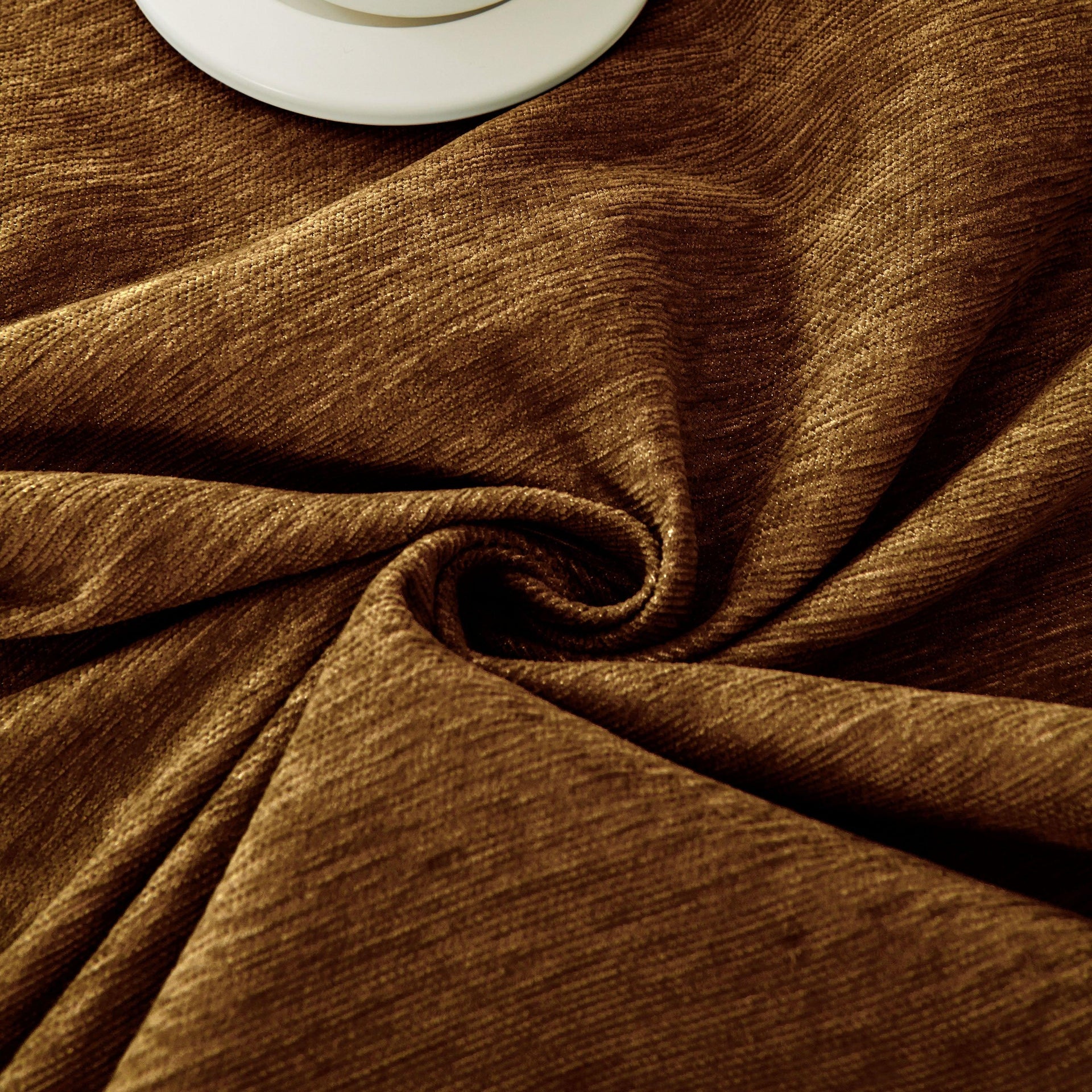 Solid Color Chenille Sofa Throw Blanket, Soft & Plush Decorative Couch Throw Cover