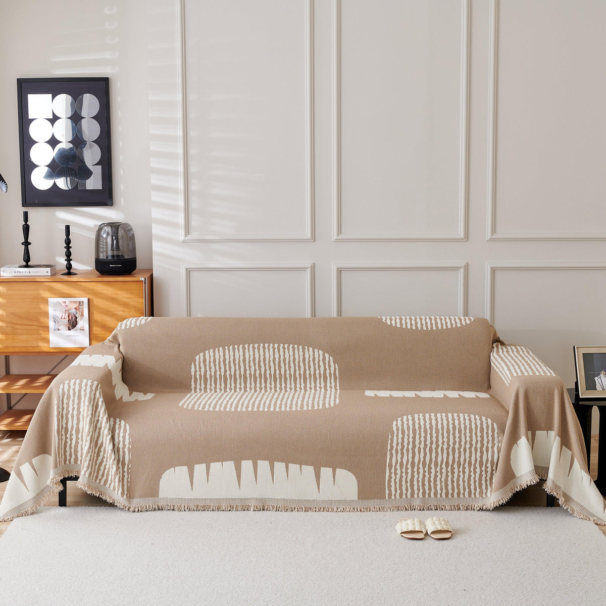 Soft Cozy Chenille Sofa Throw Blanket and Sectional Seat Covers, Scratch Resistant Sofa Couch Covers