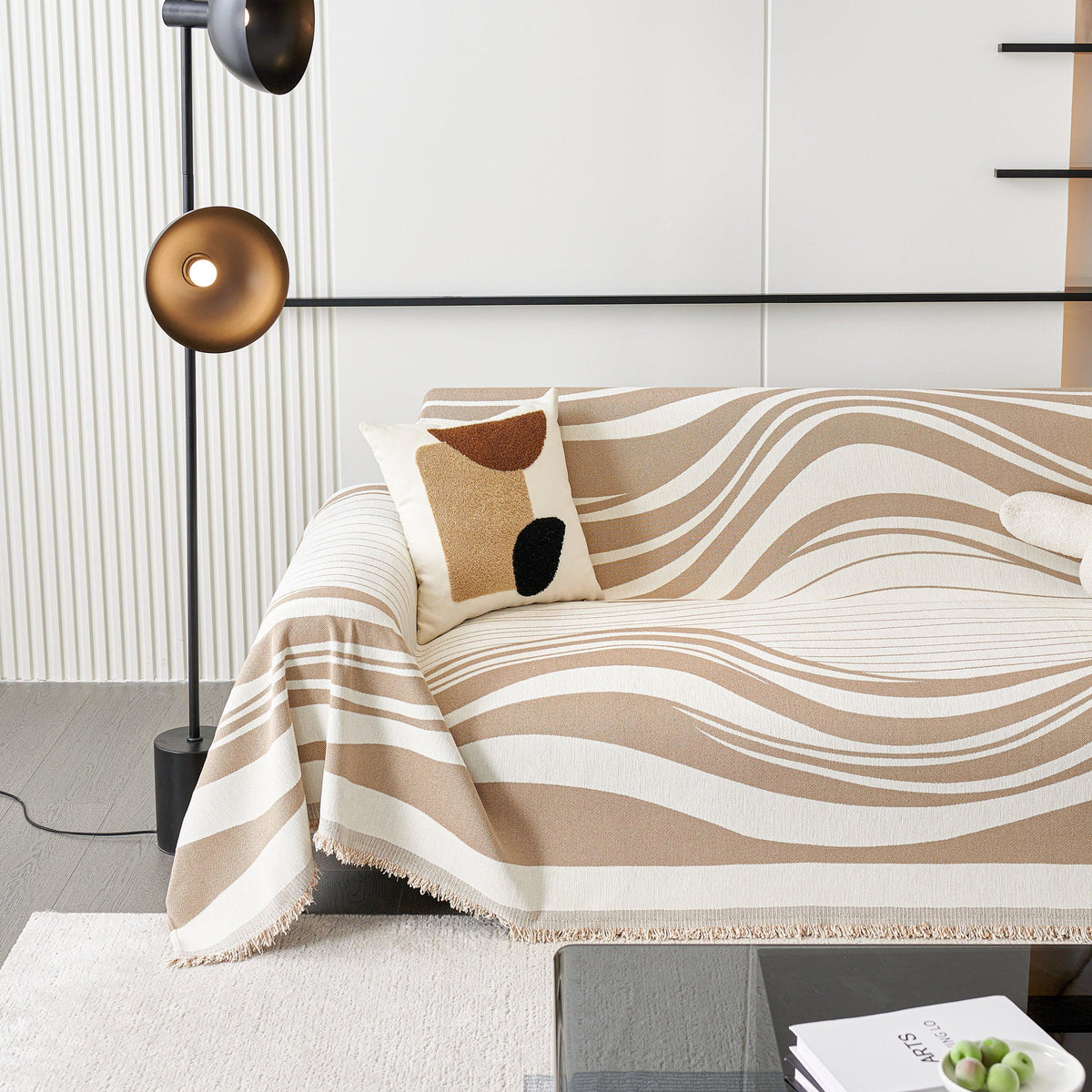 Soft Cozy Curved Throw Blankets for Couch, Sofa, Bed, Travel, Decorative Blankets for Women, Men, Kids Gift