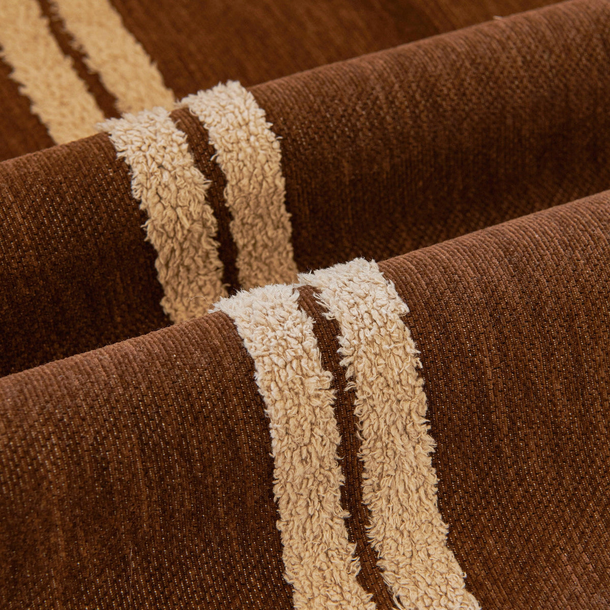 Textural Striped Chenille Sofa Covers, Boho Washable Decor Sofa Blankets Covers