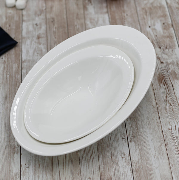 White Ceaser Salad Bowl 8.5