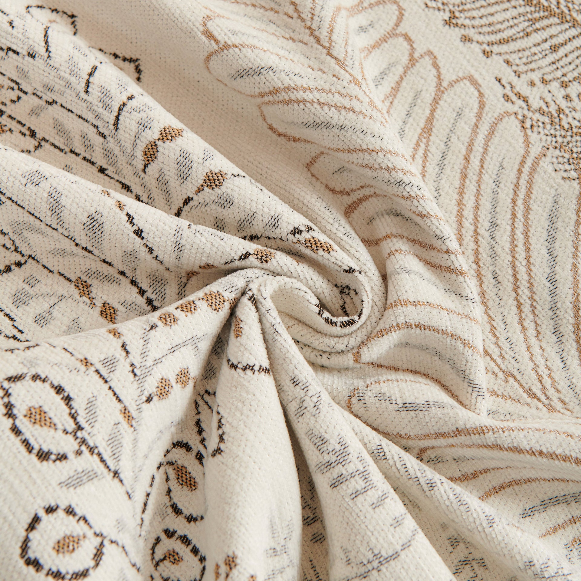 Farmhouse Ruffled Lace Sofa Slipcover Vintage Furniture Protector with Botanical Print