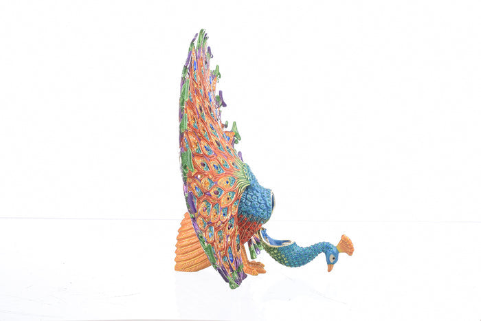 Colorful Peacock Trinket Box