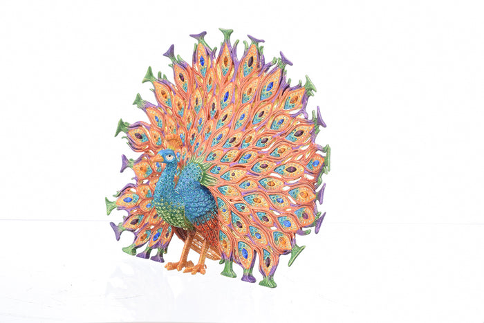 Colorful Peacock Trinket Box