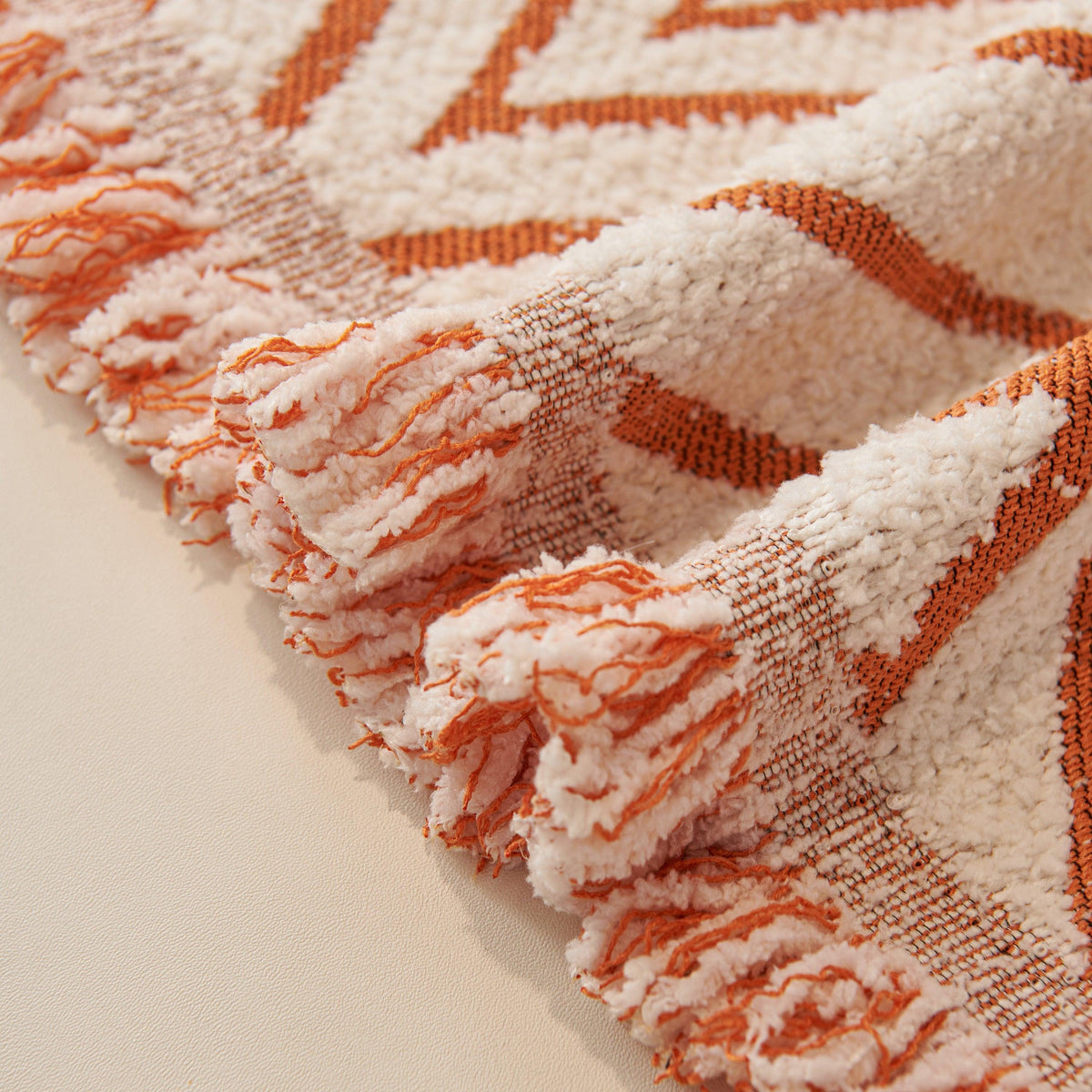 Maple Leaves Reversible Chenille Blanket Covers for Couch, Furniture Decoration Cover Sofa Slipcovers