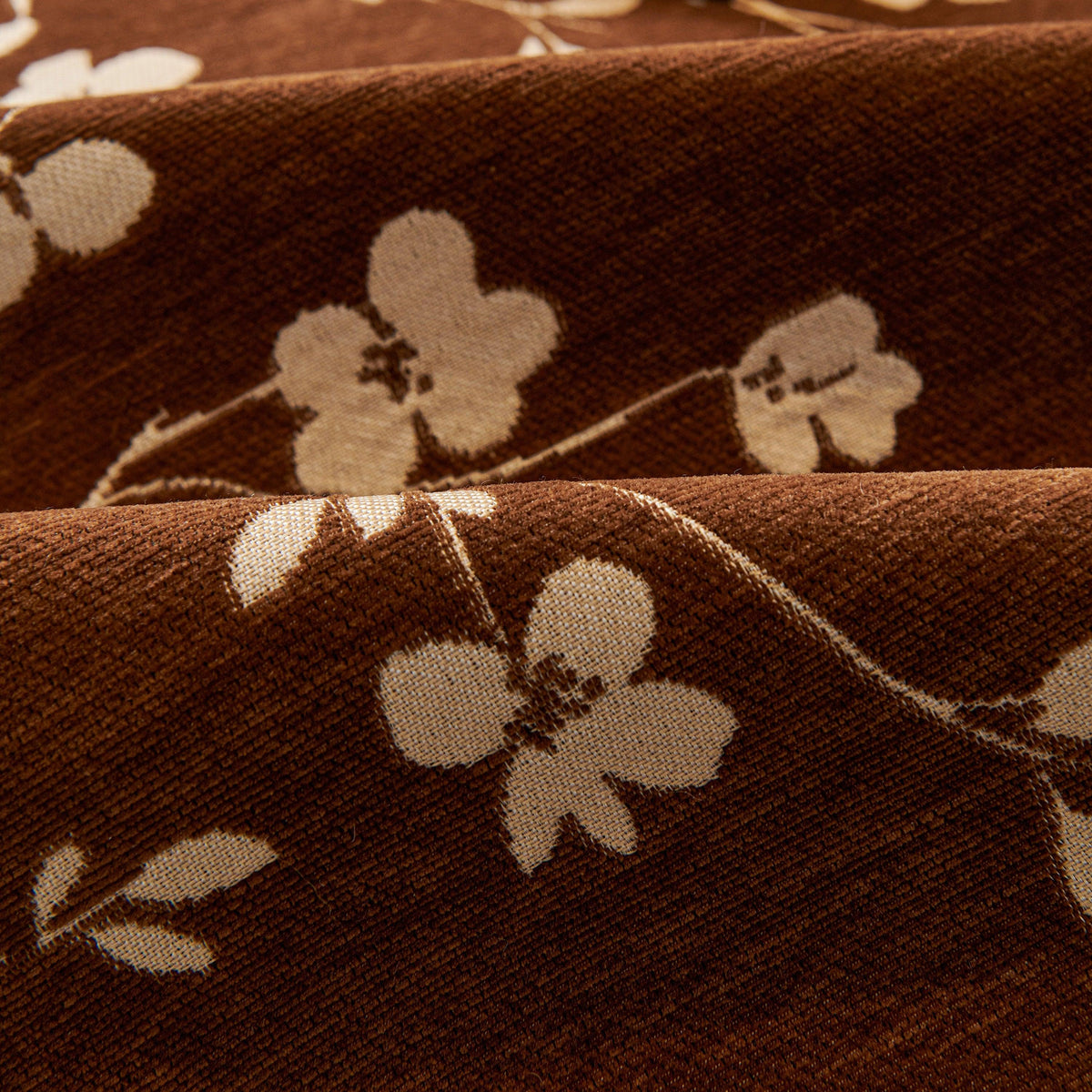 Floral Chenille Couch Cover, Non-Slip Sofa Slipcover Protector for Furniture