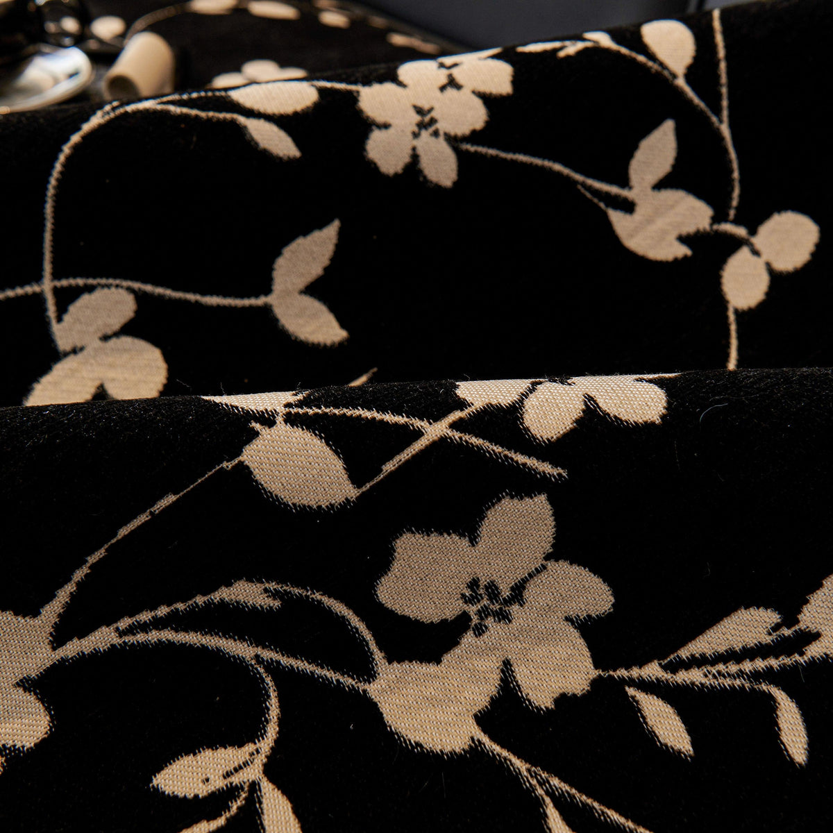Floral Chenille Couch Cover, Non-Slip Sofa Slipcover Protector for Furniture