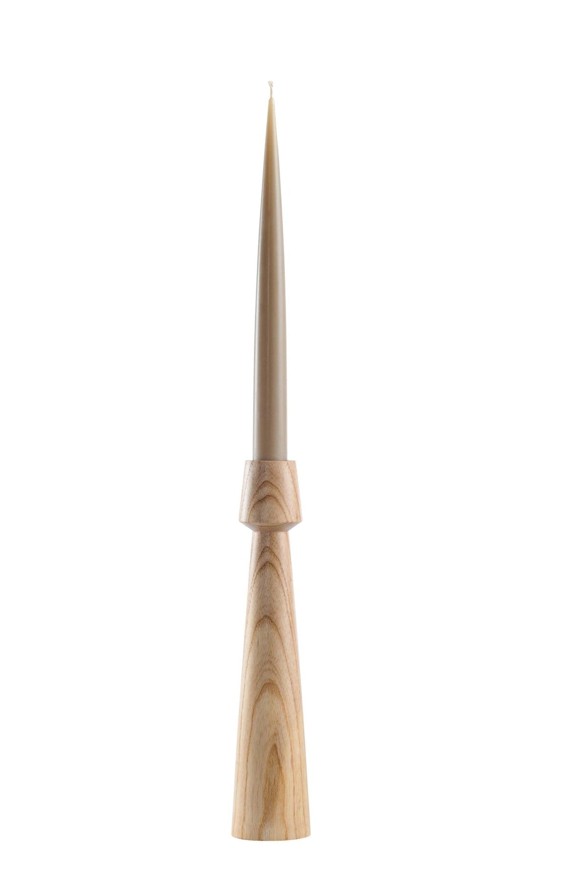 Hand-Carved Wooden Candle Holder
