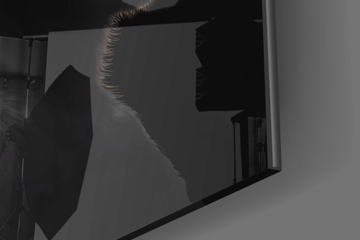 3 Wise Monkey Glass Wall Art  || Designer Collection