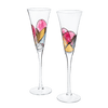 The Wine Savant Artisanal Hand Painted Renaissance Romantic Stained Glass Windows, Stemmed Hand Painted Glassware Gift Idea for Her/Him, Birthday, Housewarming, Gifts (6 OZ)