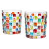 The Wine Savant Artisanal Hand Painted Stained Glass Window Whiskey Tumblers 10oz Set of 2 Renaissance Romantic Rainbow Colored Drinking Glasses - Gift Idea for Her, Home Bar, Weddings 4