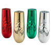 Multicolor 4-Piece Tree Stemless Wine & Water Glasses - Shining Red Green Yellow Silver, Perfect for Parties, Glass Trees Decor, Kitchen Home Decorations (Flutes)
