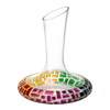 Renaissance Romantic Stained Glass Windows, Artisanal Hand Painted Glassware - The Wine Savant - Gift Idea Her, Him, Birthday, Mom, Housewarming, Gifts Ideas for Women & Men (Decanter)