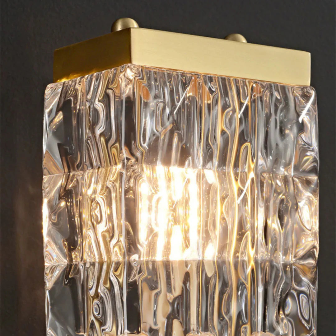 Dacio Golden Luxury Crystal Wall Lamp