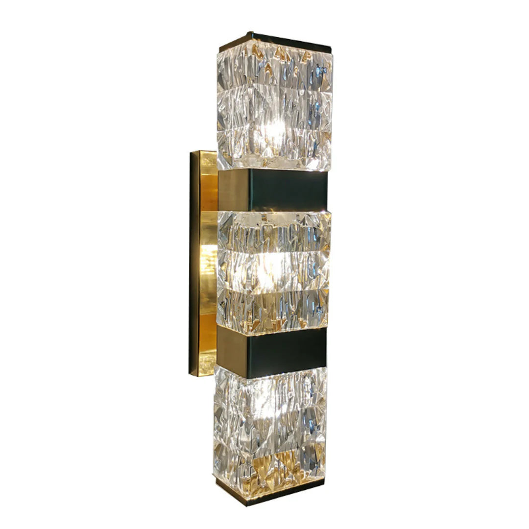 Dacio Golden Luxury Crystal Wall Lamp