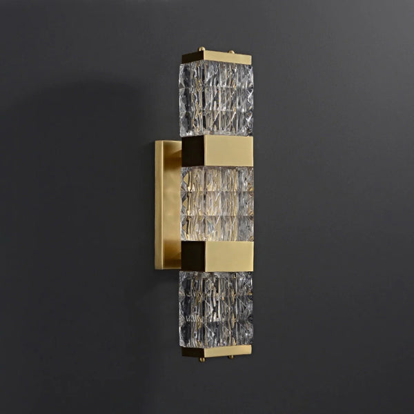 Dacio Golden Luxury Crystal Wall Lamp