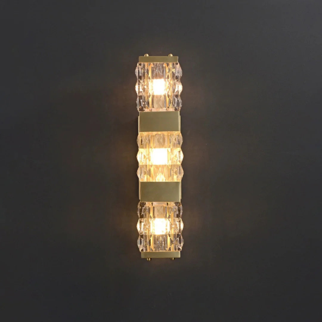 Dacio Golden Luxury Crystal Wall Lamp