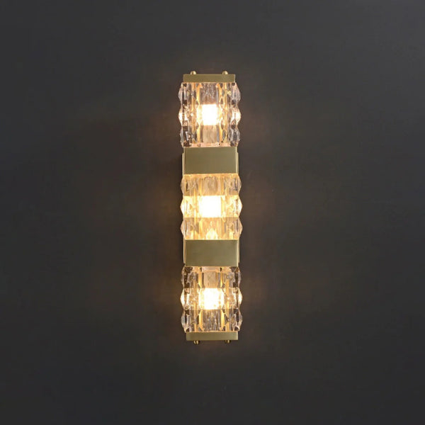 Dacio Golden Luxury Crystal Wall Lamp