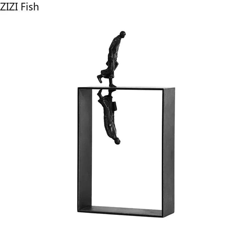 Dancer Statue - Elegant Metal 12-Inch