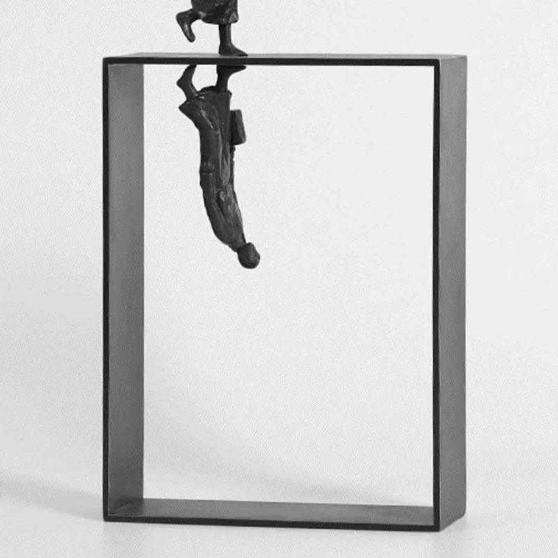 Dancer Statue - Elegant Metal 12-Inch