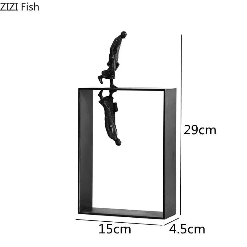 Dancer Statue - Elegant Metal 12-Inch