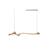 Daofeng Chandelier 59" - L150 x W12 x H22cm / L59 x W4.7 x H8.7" / Wood color / Warm Light