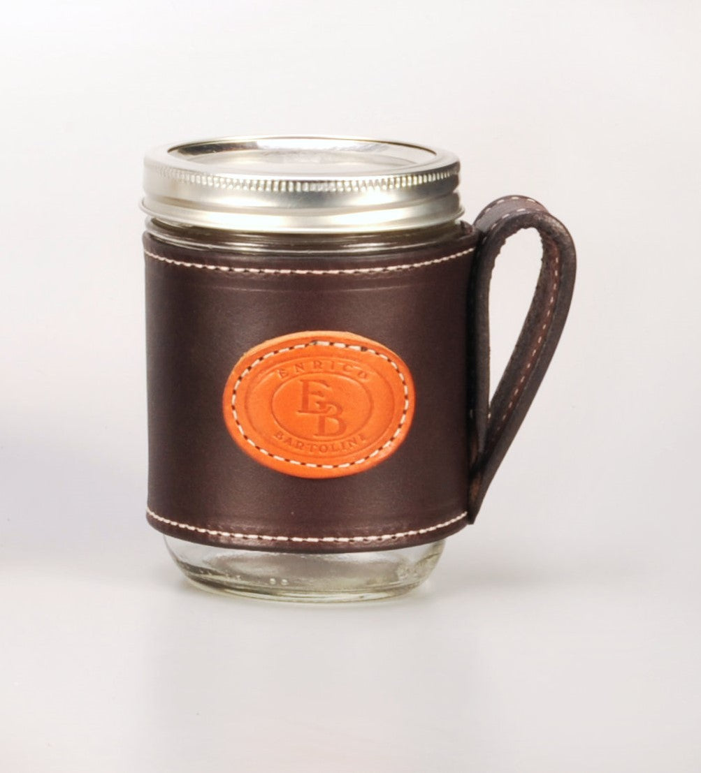 Enrico Bartolini Leather Mason Jars
