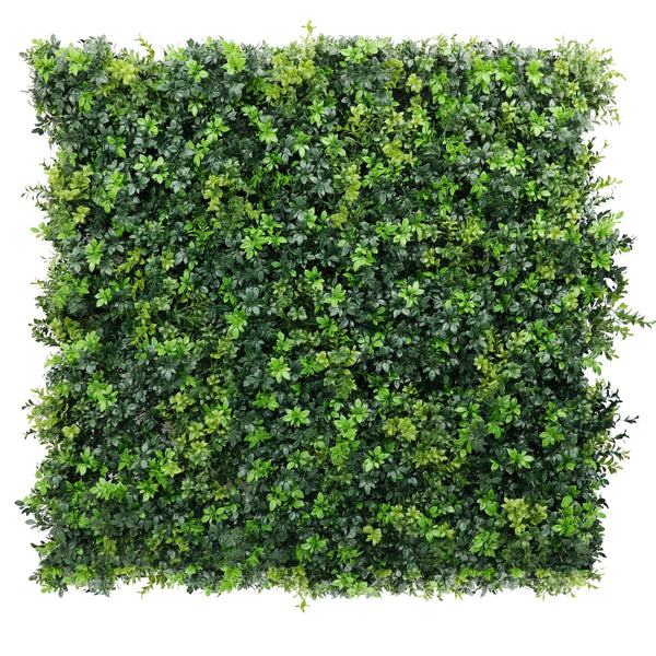 Dark Green Dense Boxwood Artificial Vertical Garden Green Wall Panel 40×40in 11 SQ FT – NFPA701 Fire Rated – Metal Backed – UV Resistant – Commercial Grade