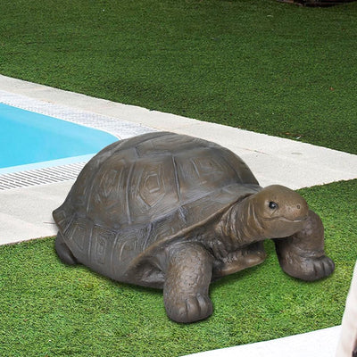 Concrete Turtle Garden Statue Giant 29 Inch Long