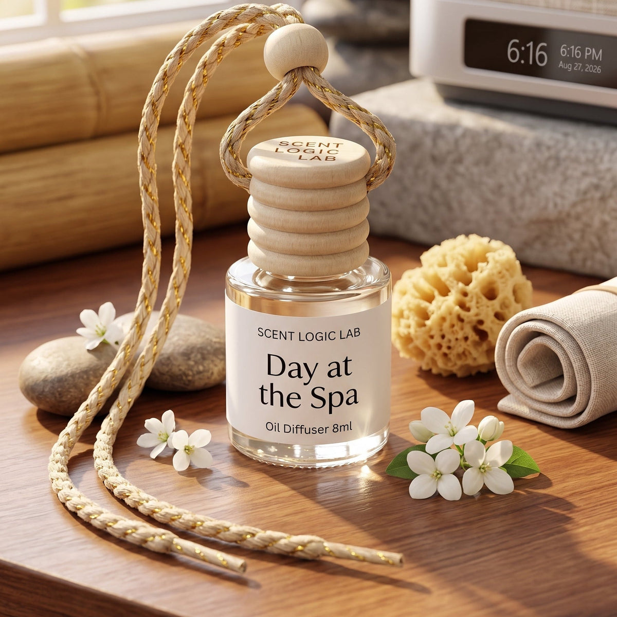 Luxury Car Diffuser — Nature Scents, 8ml Refillable, Long-Lasting Fragrance