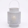 Hanging Candle Lantern – White Mesh Lantern Decor for Cozy Flickering Candle Light