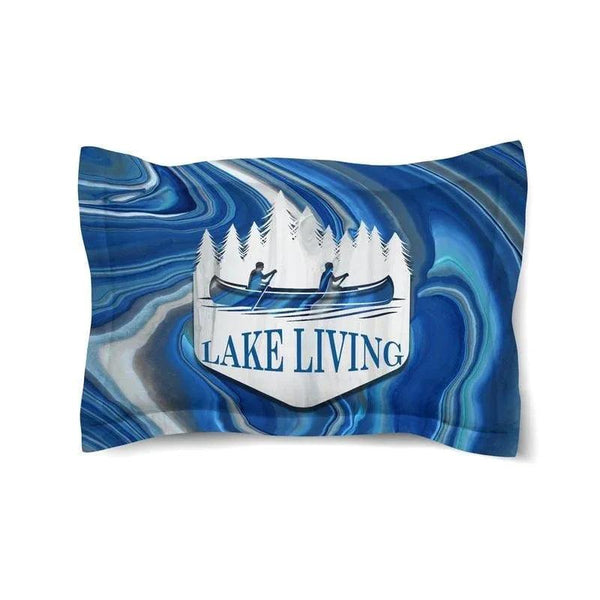 Deep Blue Lake Standard Sham - Gifts for You 'n Me
