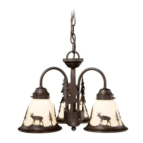 Deer Lodge 3 Light LED Chandelier - Gifts for You 'n Me