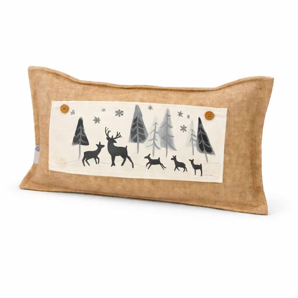 PILLOW ONLY (with fluffy insert): Country Idaho Potato Sack Burlap: RECTANGLE BURLAP PILLOW (with insert)
