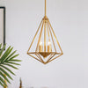 Delph Fairway Pendant Light - 2 Heads 30 x 39cm / 11.8 x 15.4" / Gold