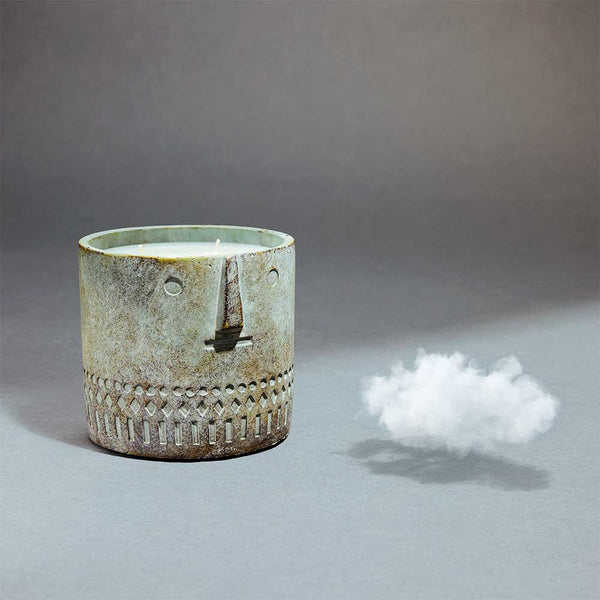 Unscented Stone Face Candle 27oz