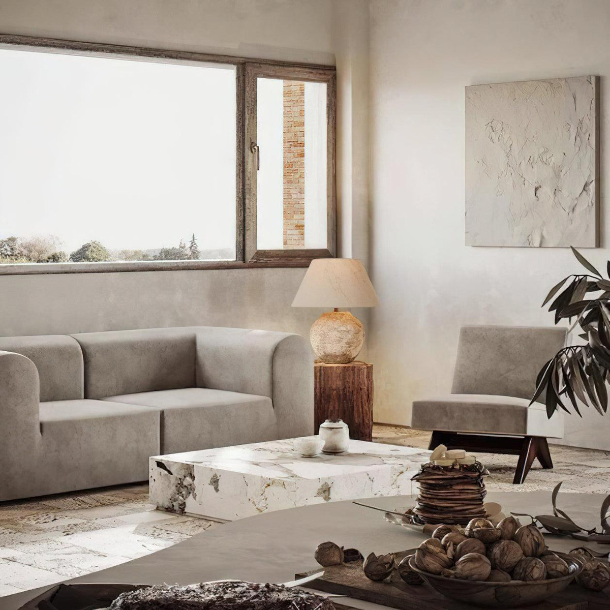 Desert Sand Table Lamp 16.5