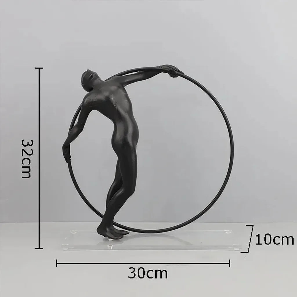 Desk Statue - Modern Metal Small