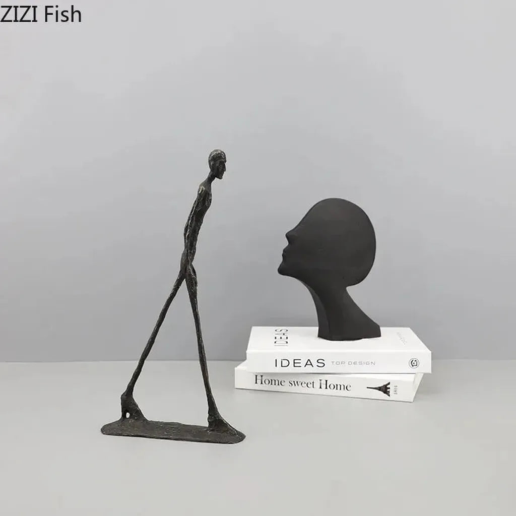 Desk Statue - Modern Metal Small
