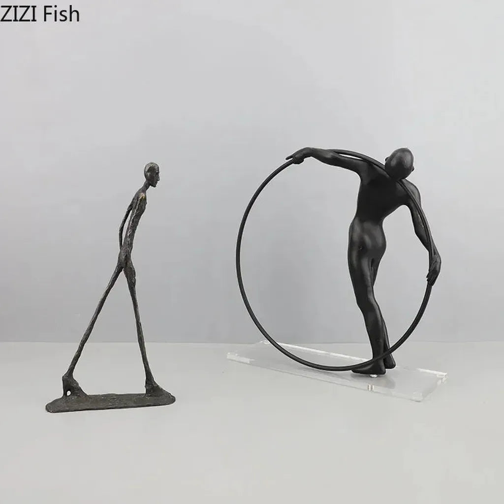 Desk Statue - Modern Metal Small