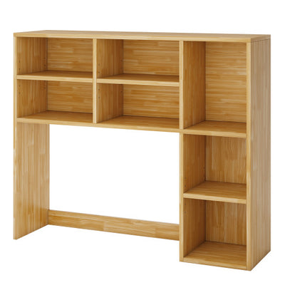 Desktop Bookshelf with 7 Open Cubbies and 3 Adjustable Shelves-Yellow