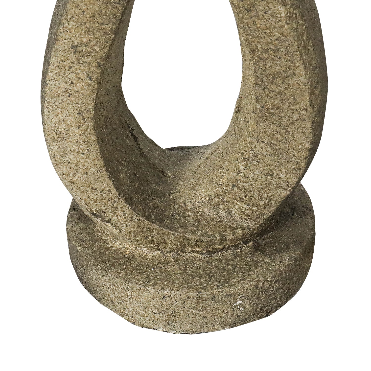 Concrete Contemporary Bird Bath Open Loop 22 Inch