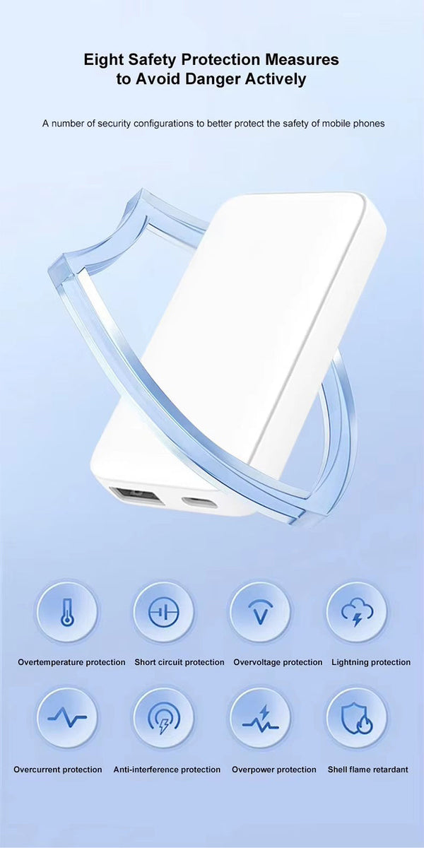 2-Pack Ultra-Slim 30W USB-C & USB-A Dual-Port Fast Charger